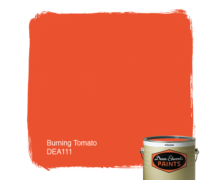 Burning Tomato DEA111 Paint Color - Dunn-Edwards Paints