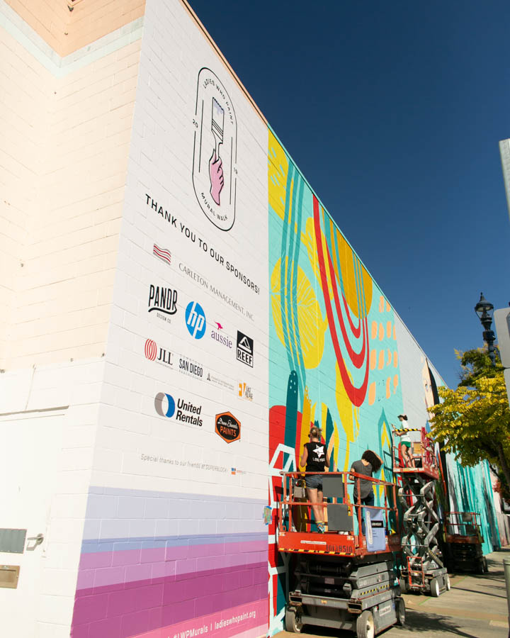Ladies Who Paint Brings Burst of Color, Purpose to San Diego Mural