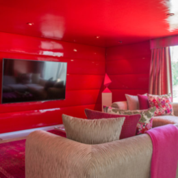 Small media room red