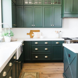 Small green kitchen